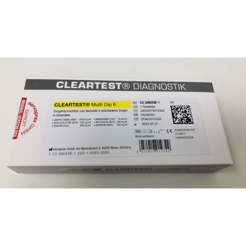 Cleartest Drogentest THC Teststreifen, 1 Stück